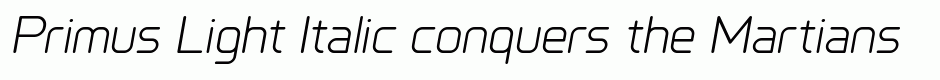 Primus Light Italic