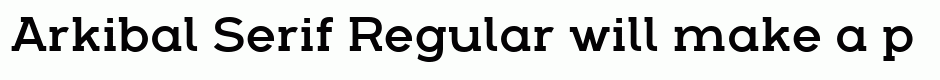 Arkibal Serif Regular
