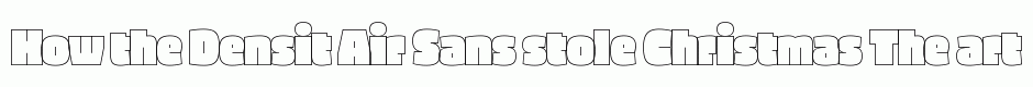 Densit Air Sans