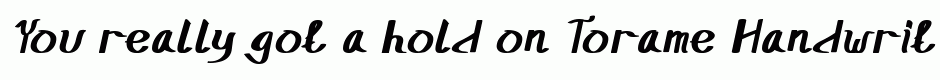 Torame Handwriting Bold Italic