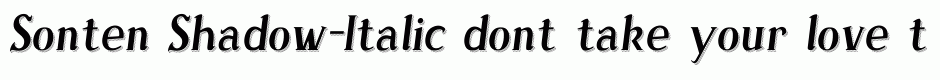 Sonten Shadow-Italic