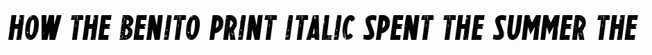 BENITO Print italic