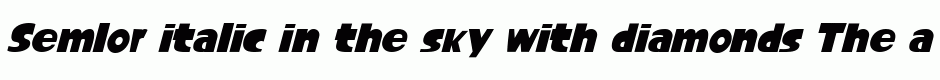 Semlor italic