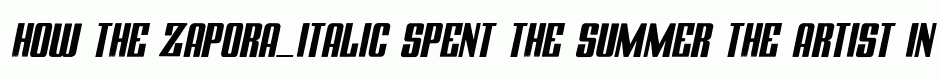 ZAPORA_ITALIC