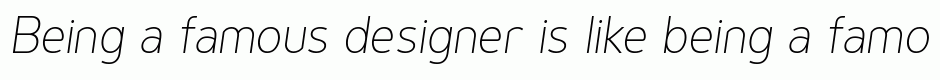 Genius Extra Light Italic