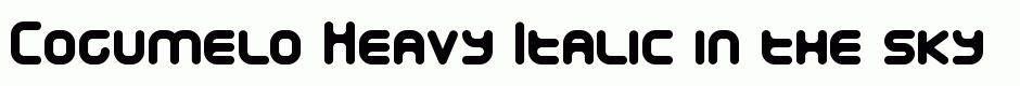 Cogumelo Heavy Italic