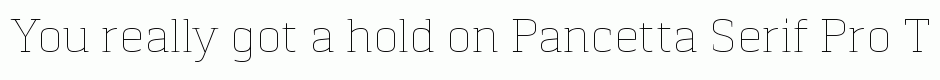 Pancetta Serif Pro Thin