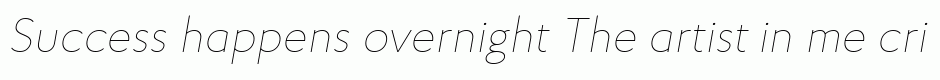 Proba Pro Thin Italic