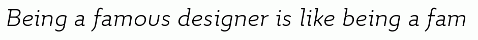 Quiza Pro Light Italic
