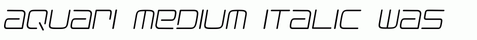 Aquari Medium Italic