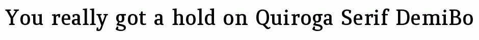 Quiroga Serif DemiBold