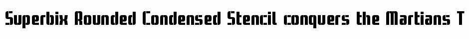 Superbix Rounded Condensed Stencil