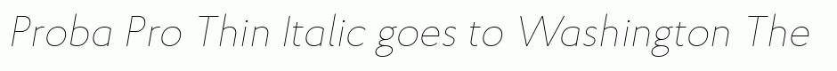 Proba Pro Thin Italic