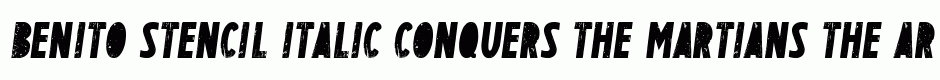 BENITO Stencil italic