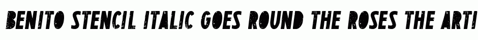 BENITO Stencil italic