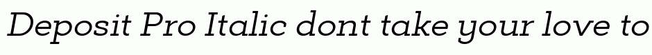 Deposit Pro Italic