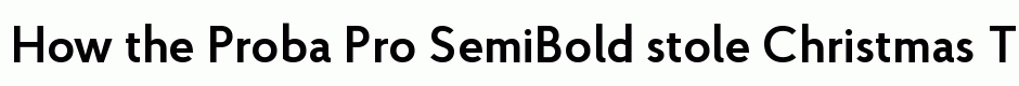 Proba Pro SemiBold