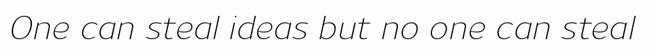 Uniman Light Italic