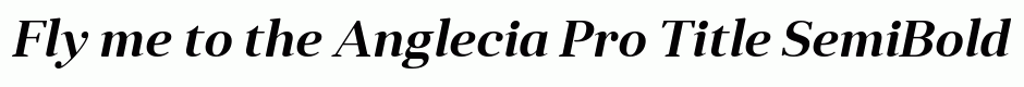 Anglecia Pro Title SemiBold Italic