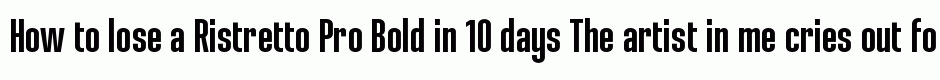 Ristretto Pro Bold