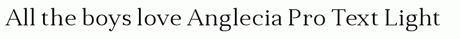 Anglecia Pro Text Light
