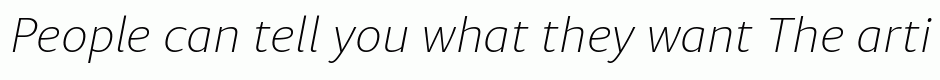 Diaria Sans Pro ExtraLight Italic