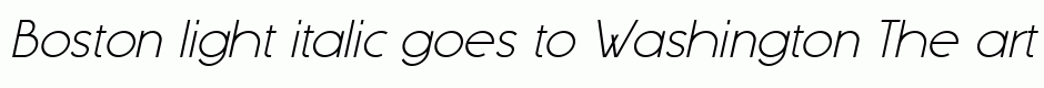 Boston light italic