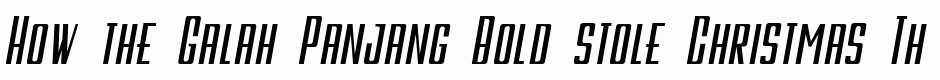 Galah Panjang Bold