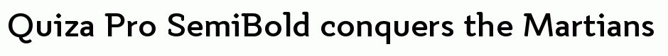 Quiza Pro SemiBold
