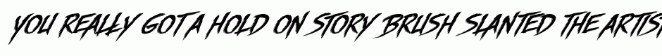 Story Brush Slanted