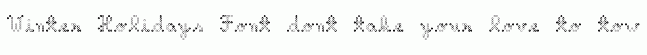 Winter Holidays Font