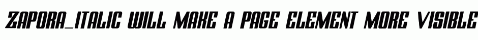 ZAPORA_ITALIC