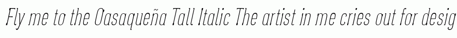 Oasaqueña Tall Italic