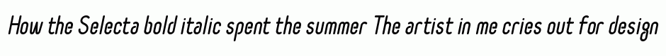 Selecta bold italic