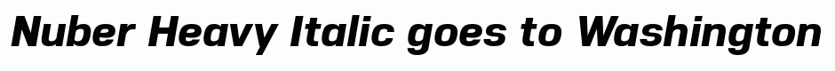 Nuber Heavy Italic