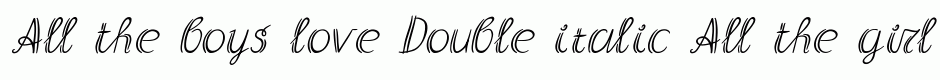 Double italic