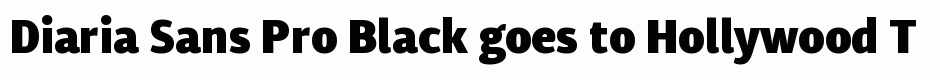 Diaria Sans Pro Black