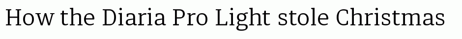 Diaria Pro Light