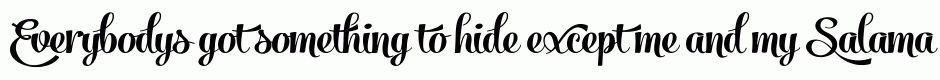 Salamander Script Bold