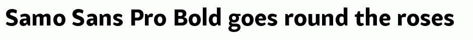 Samo Sans Pro Bold