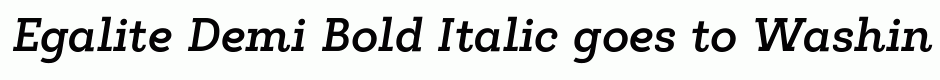 Egalite Demi Bold Italic