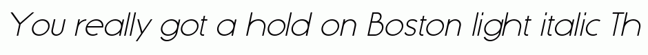 Boston light italic
