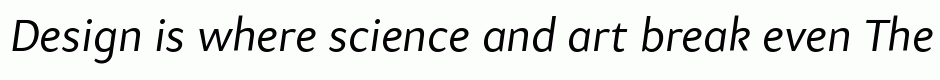 Samo Sans Pro Italic