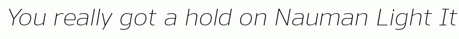 Nauman Light Italic