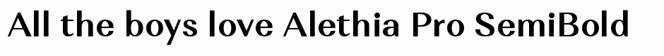 Alethia Pro SemiBold