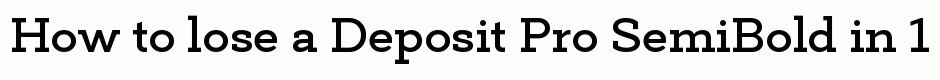 Deposit Pro SemiBold