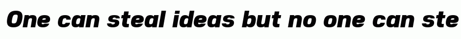 Nuber Black Italic