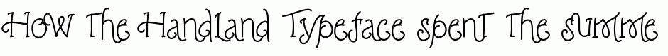 Handland Typeface
