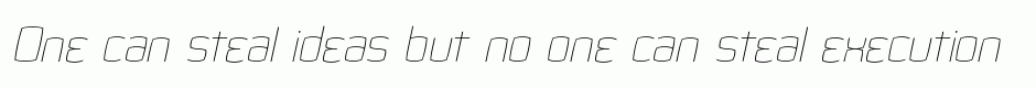 Quam thin italic