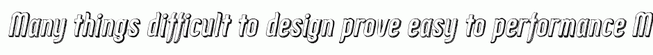 Zoo300 Sketch Shadow Bold Italic
